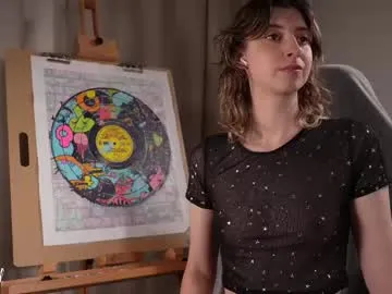 haileyhill — Painting & Orgasms  #natural #petite #smalltits #hairy #cute