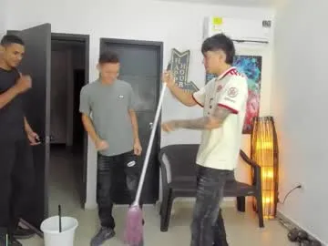 voyeurism_guys — Shhh... my friends are here... will you help me corrupt them? Join in and be part of the fun. - Goal: All crazy naked and fucking [9968 tokens left] #bigcock #latino #gay #cum #orgy